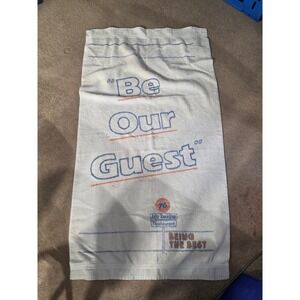 Vintage Union 76 Gas Station Towel Be Our Guest Auto Trucking Restaurant White